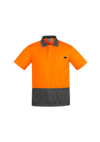 Syzmik Mens Comfort Back S/S Hi-Vis Polo ZH415