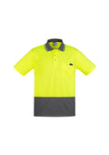 Syzmik Mens Comfort Back S/S Hi-Vis Polo ZH415