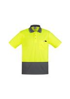 Syzmik Mens Comfort Back S/S Hi-Vis Polo ZH415