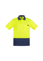 Syzmik Mens Comfort Back S/S Hi-Vis Polo ZH415