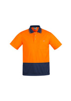 Syzmik Mens Comfort Back S/S Hi-Vis Polo ZH415
