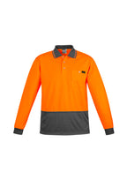 Syzmik Mens Comfort Back L/S Hi-Vis Polo ZH410