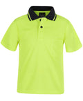 ADULTS AND KIDS HI VIS NON CUFF TRADITIONAL POLO 6HVNC