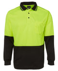 JB's Wear Hi Vis L/S Trad Polo 6HVPL