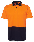 JB's Wear Hi Vis Non Cuff S/S Cotton Back 6NCCS