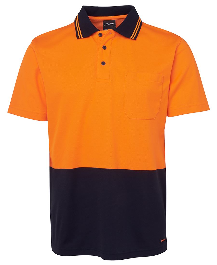 JB's Wear Hi Vis Non Cuff S/S Cotton Back 6NCCS