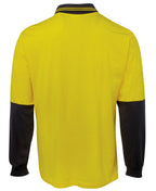 JB's Wear Hi Vis L/S Cotton Polo 6CPHL