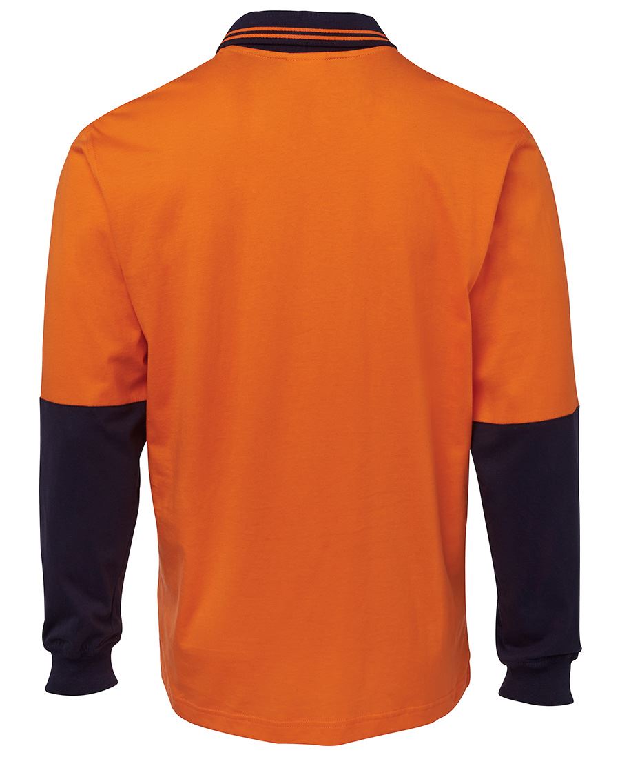 JB's Wear Hi Vis L/S Cotton Polo 6CPHL